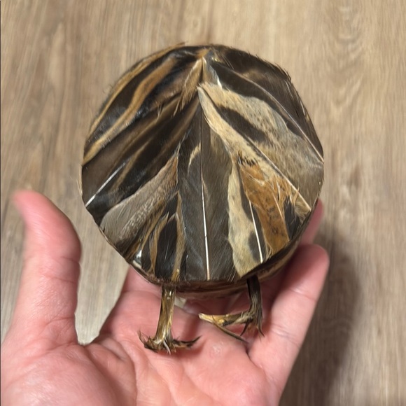 Round Sisal Owl Hanging Holiday Decor Christmas tree ornament Brown Black Tan - Picture 6 of 9